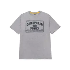 CAT - Polera Manga Corta Hombre Caterpillar PowerGris