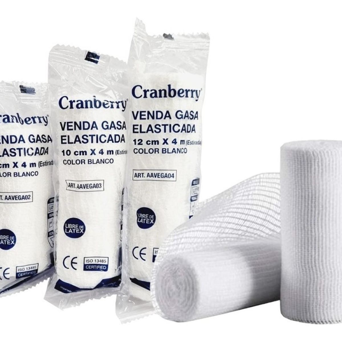 CRANBERRY - Venda Gasa Elasticada 12 Cm X 4 Mts Caja De 20 Uni-cranberry