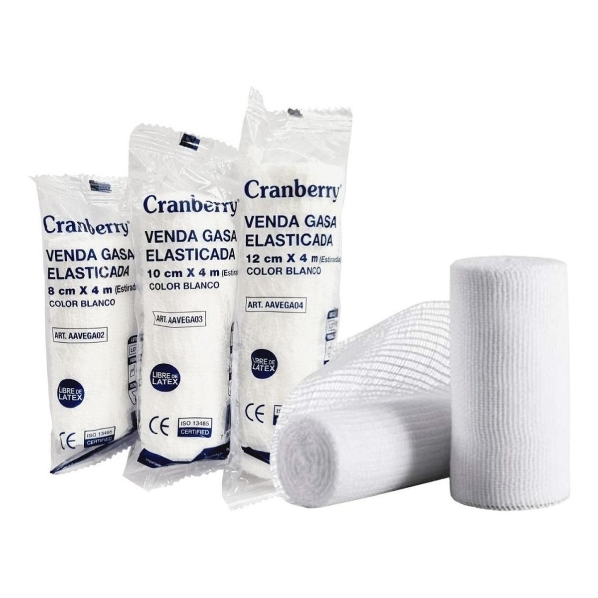 CRANBERRY - Venda Gasa Elasticada 12 Cm X 4 Mts Caja De 20 Uni-cranberry