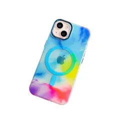 GENERICO - Carcasa para iPhone 13/ iPhone 14 Acuarela - Azul