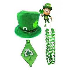 GENERICO - Sombrero Y Accesorios San Patricio Disfraz Cosplay Fiesta