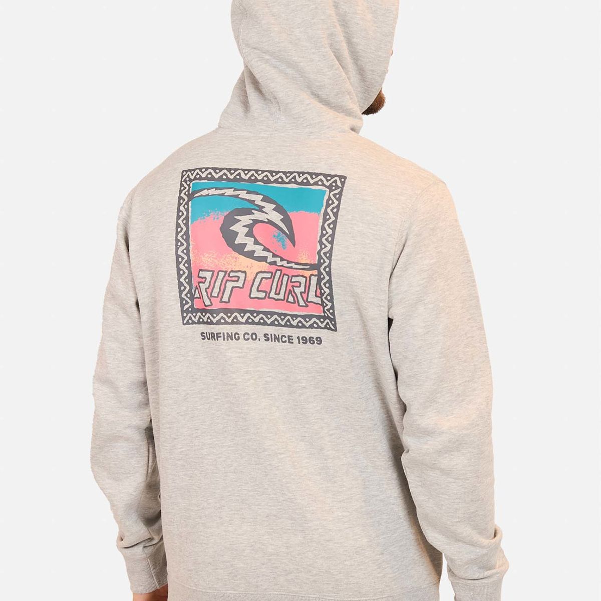 RIP CURL - Poleron Canguro Trad Raw Energy Gris Hombre Rip Curl