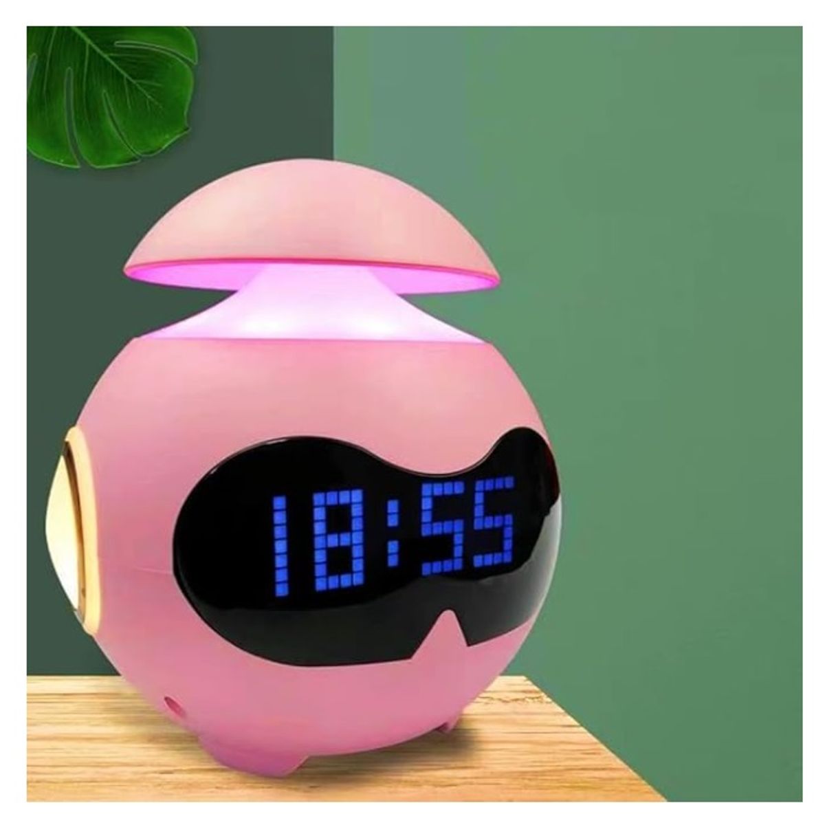 GENERICO - Reloj Despertador Emoji Digital Rgb Luz Led Y Parlante Bt