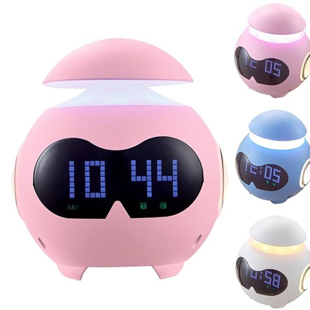 GENERICO - Reloj Despertador Emoji Digital Rgb Luz Led Y Parlante Bt