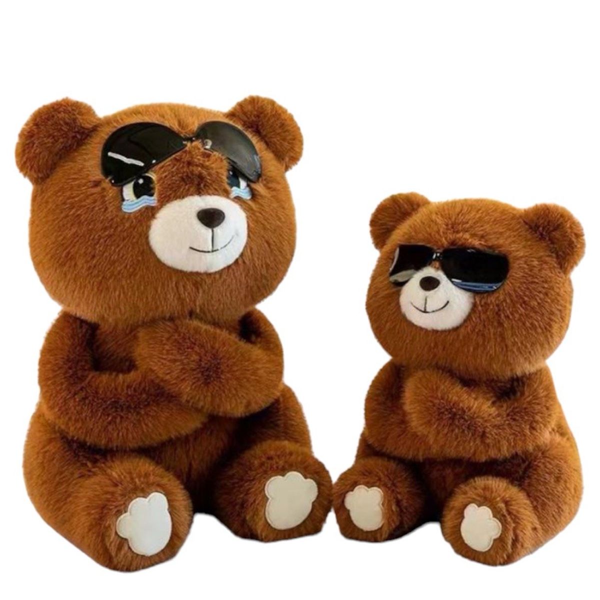 GENERICO - muñeco de peluche oso gafas de sol Kawaii  23cm