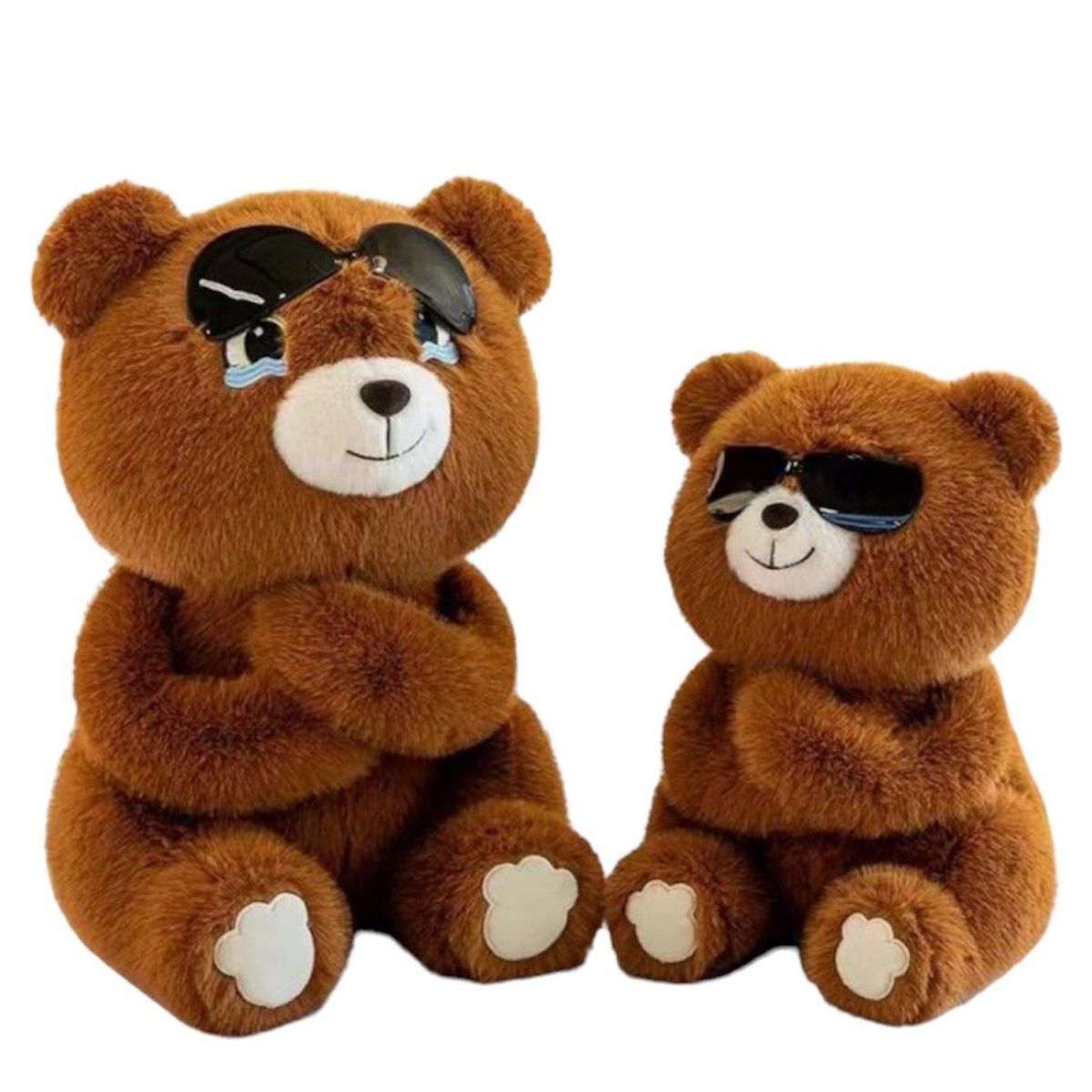 GENERICO - muñeco de peluche oso gafas de sol Kawaii  23cm