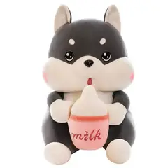 GENERICO - Peluche Perro Huskys biberón Kawaii 35cm