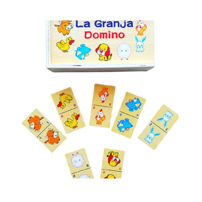 GENERICO - Juguete Educativo Dominó Didáctico De Madera