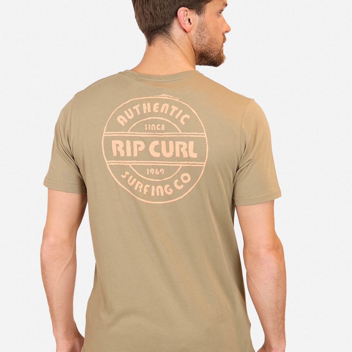 RIP CURL - Polera Authentic Tee Verde Hombre Rip Curl