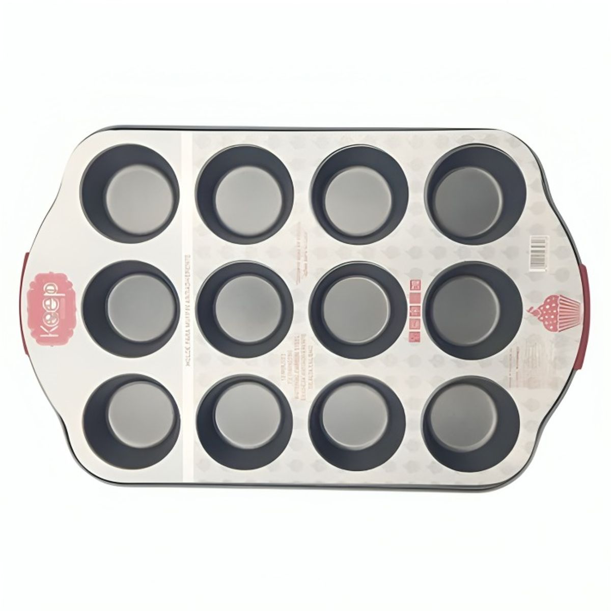 KEEP - MOLDE MUFFIN 12 UNI 41,2*26,5*3,5       0,4 CM