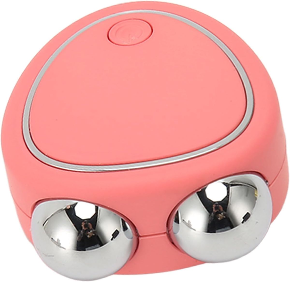 GENERICO - Masajeador Facial Doble Rodillo de Corazón