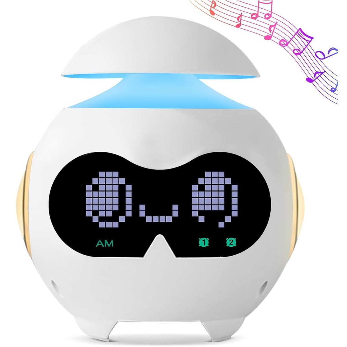 GENERICO - Reloj Despertador Emoji Digital Con Luz Led Y Parlante Bt