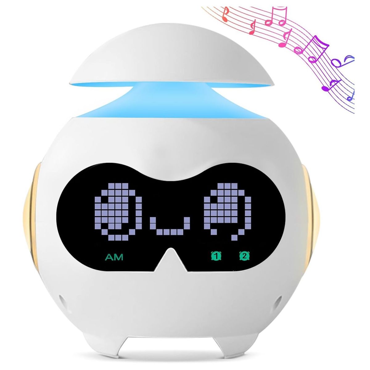 GENERICO - Reloj Despertador Emoji Digital Con Luz Led Y Parlante Bt