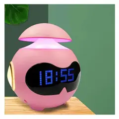 GENERICO - Reloj Despertador Zoco Emoji Digital Rgb Luz Led Y Parlante Bt