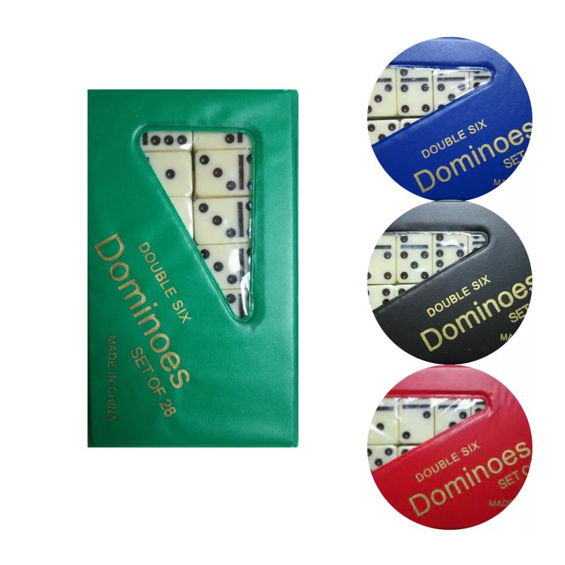 GENERICO - 28 Piezas Caja De Dominó Juego Tradicional de Mesa