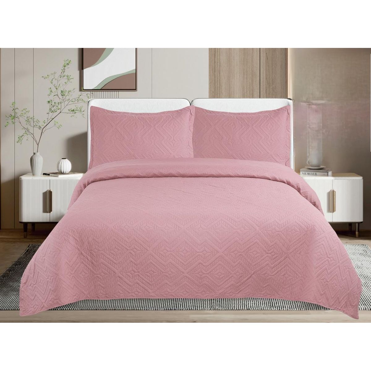 GENERICO - COBERTORES DE VERANO QUILTS REVERSIBLES