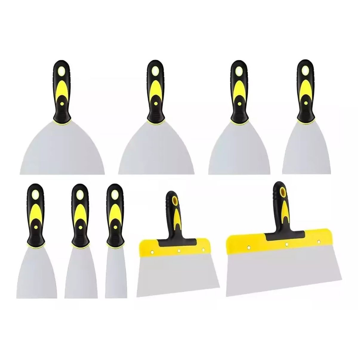 DEKANO - espátulas 9 Pzs Espatula Tapizadora Flexible Construccion Inoxidable