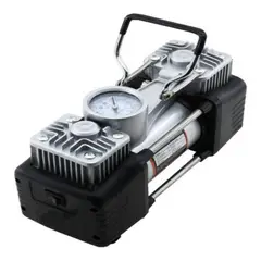 GENERICO - Compresor Aire Doble Cilindro 12v Inflador
