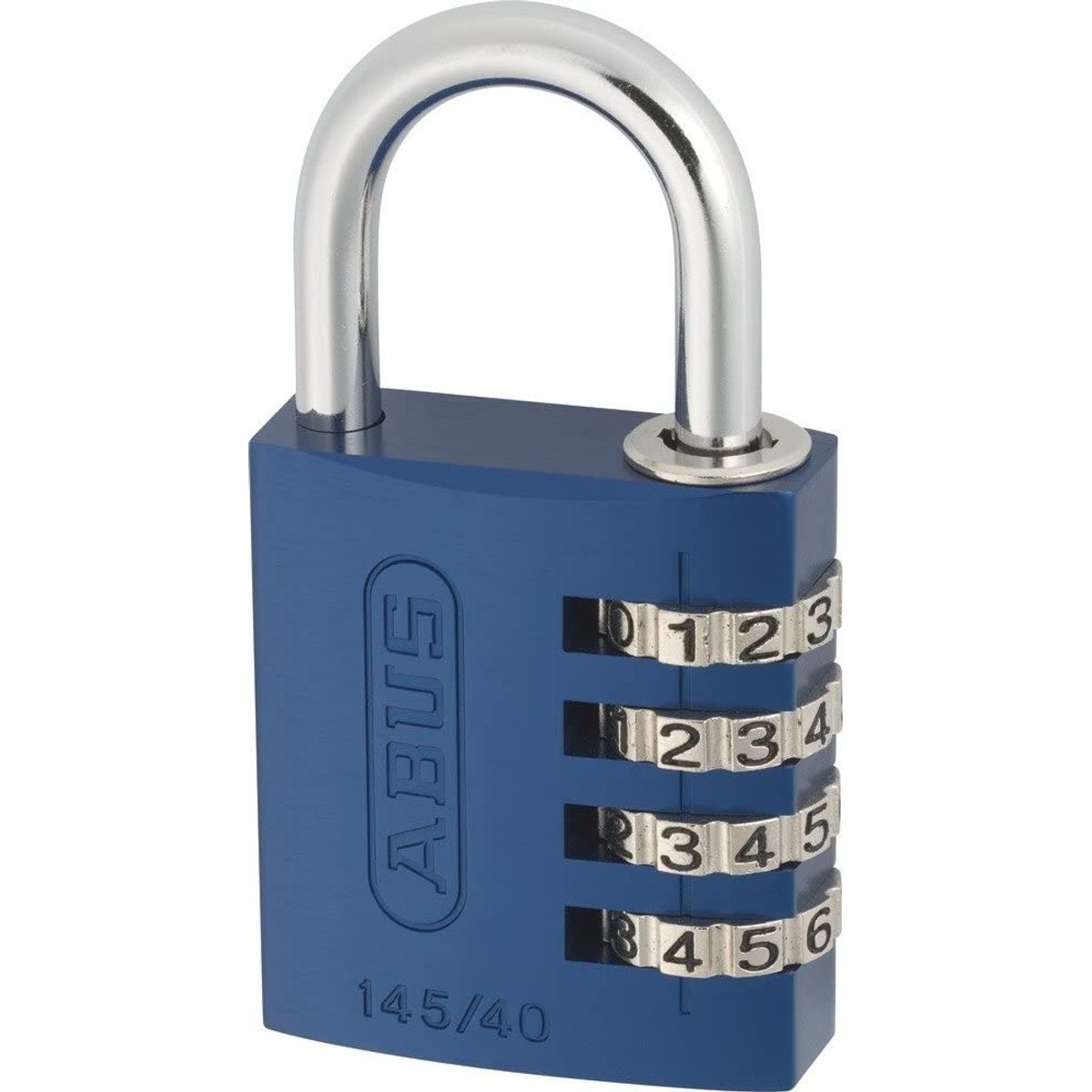 GENERICO - Candado Abus Clave Numerica Aluminio 14540 Reprogramable Azul