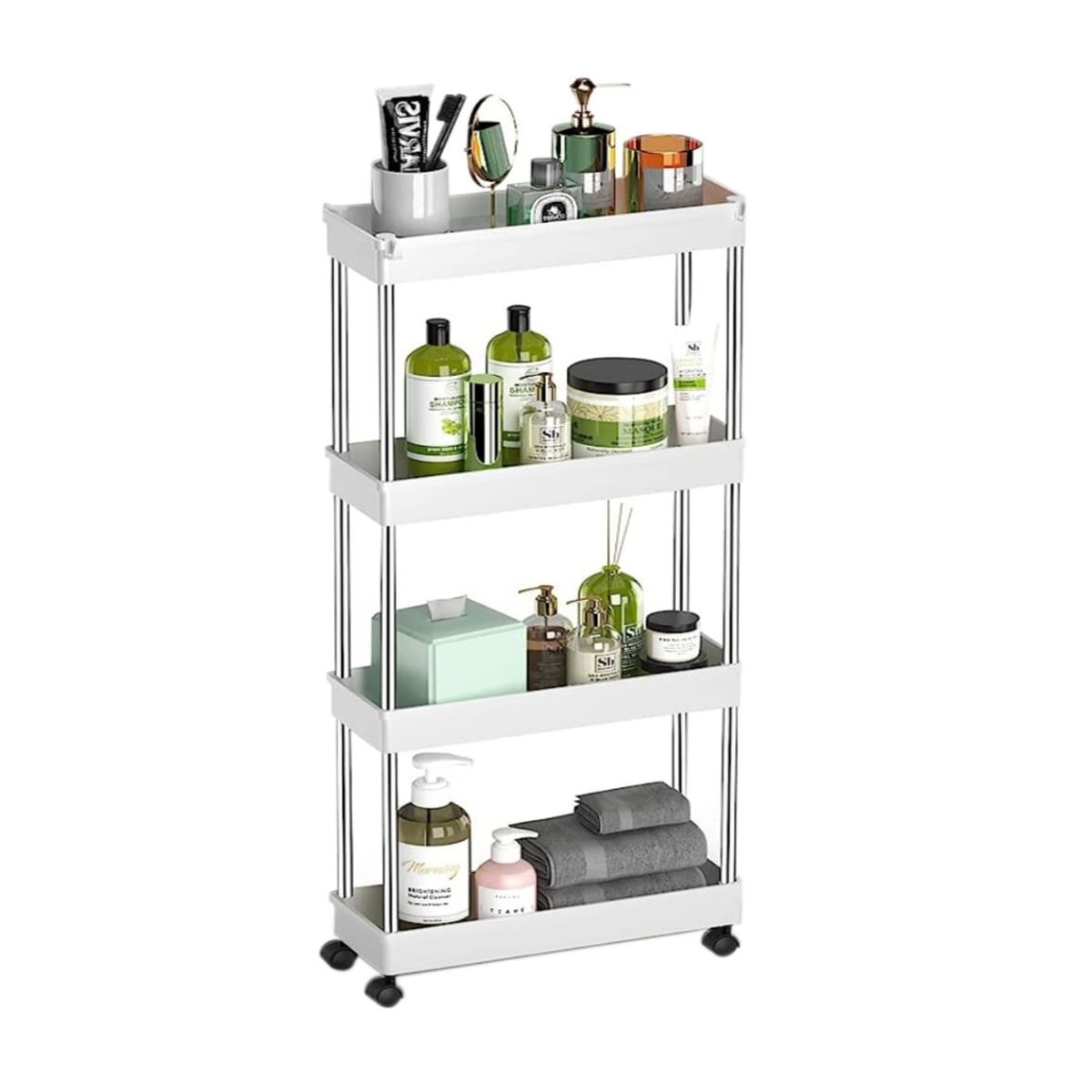 GENERICO - Estante Organizador 4 Niveles Para Cocina Y Baño Blanco