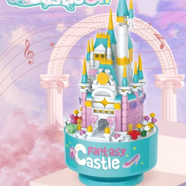 GENERICO - Bloques De Construcción Castillo Con Caja Musical
