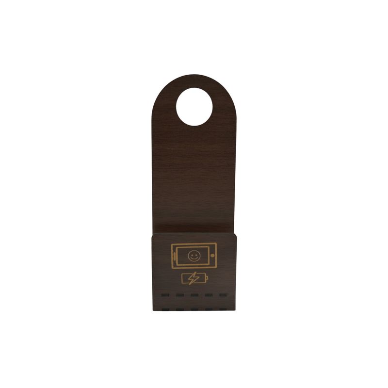 IMPORTCLICK - Soporte Celular Colgante Ecológico Madera Café - Café