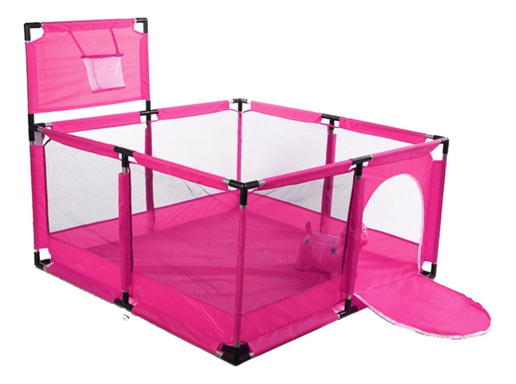 Corral Bebes Piscina Juego Interactivo Rosado
