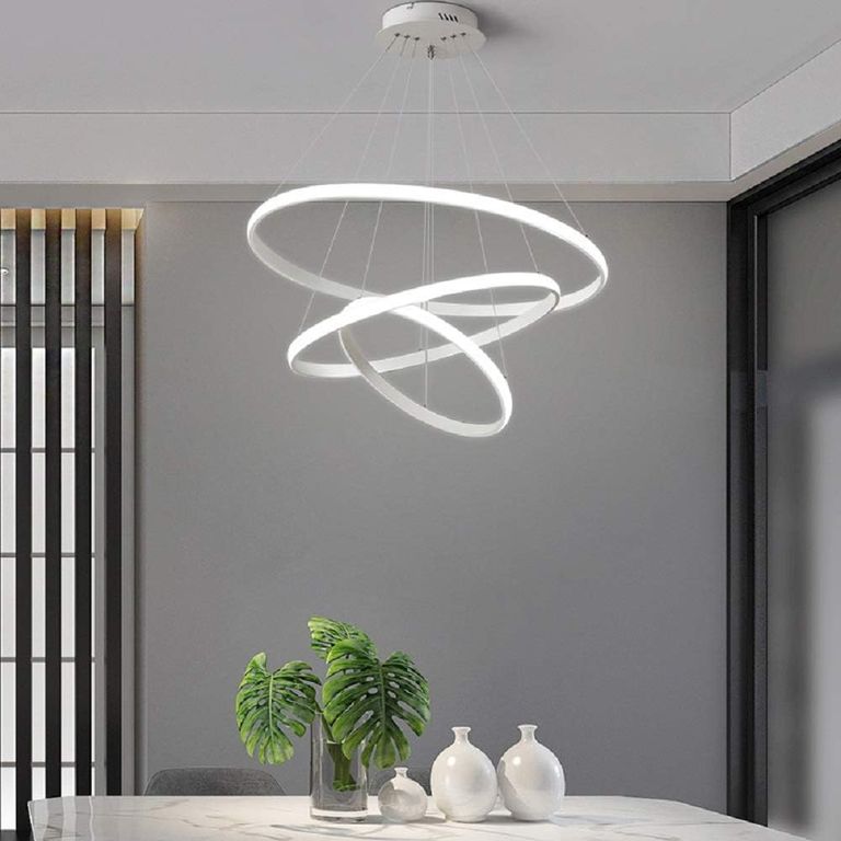 HALMAN - Lámpara colgante LED tricolor moderna