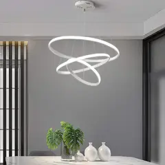 HALMAN - Lámpara colgante LED tricolor moderna