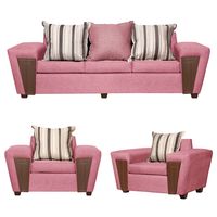 JUEGO DE LIVING 3-1-1 CRETA PALO ROSA LINO