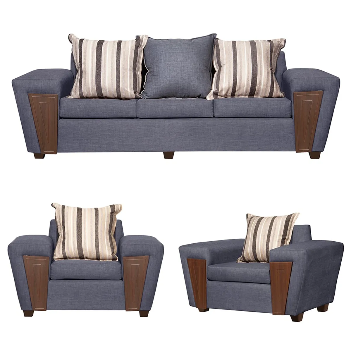 RUZAM MOBEL - LIVING 3-1-1 CRETA GRIS LINO