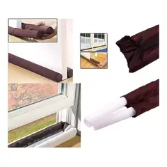 GENERICO - Pack 3 Aislante Para Puertas y Ventanas Aisla Frio Color Marrón