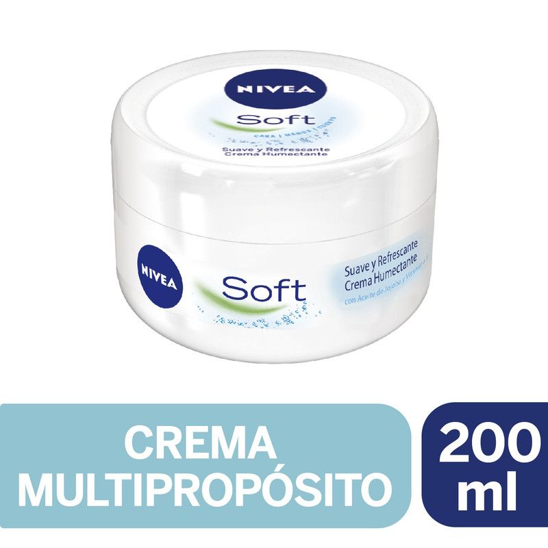NIVEA - Crema Multiproposito Nivea Soft Cara Manos Cuerpo 200ml