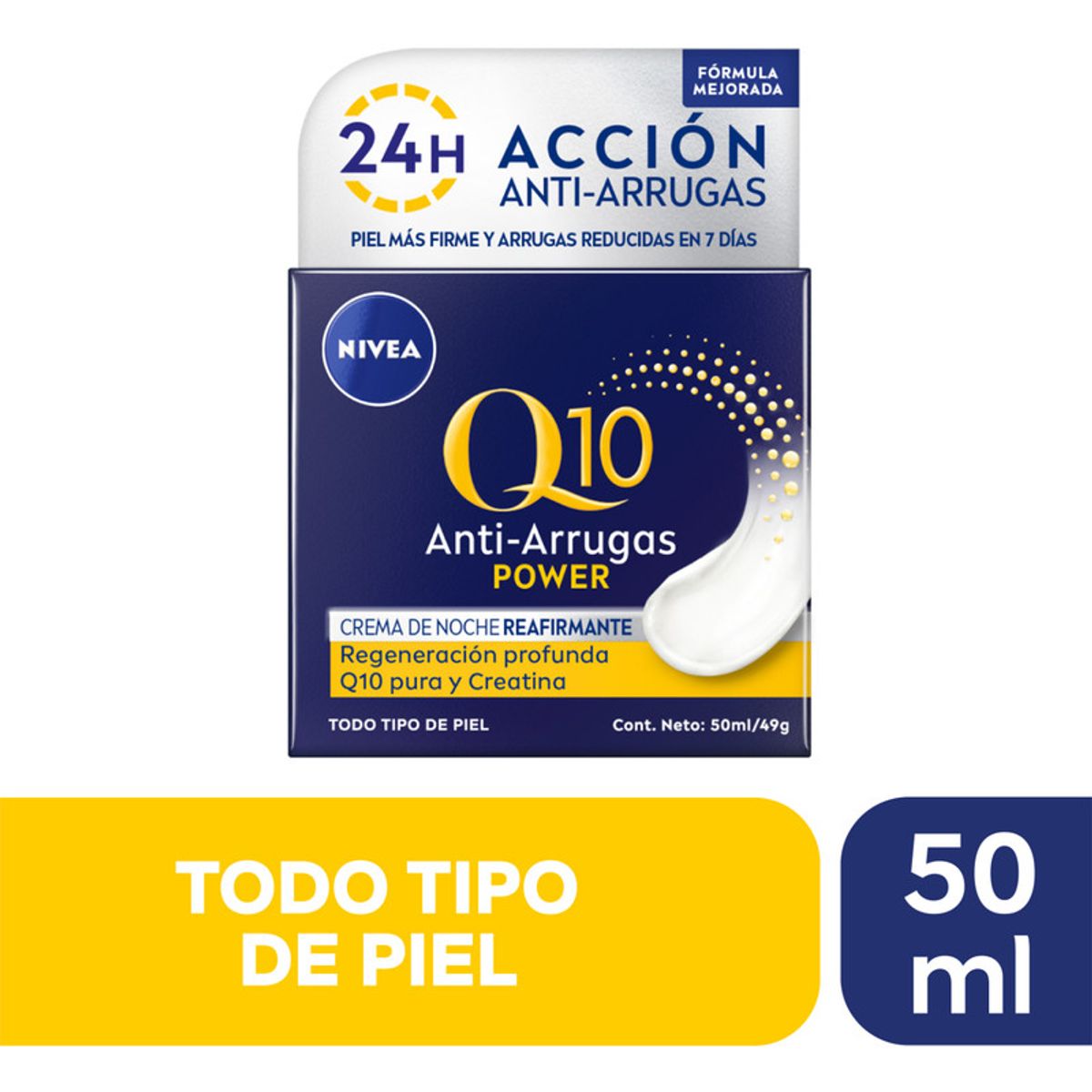 NIVEA - NIVEA Crema Facial Q10 Power Noche 50ml