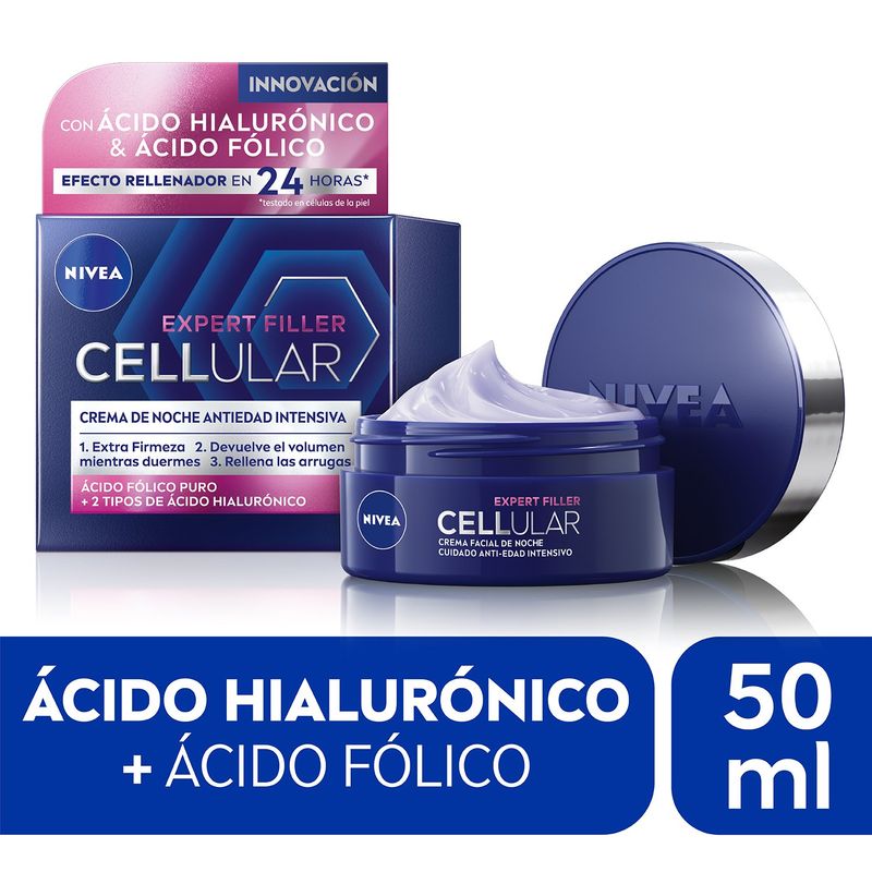 NIVEA - NIVEA Crema Facial Anti-Edad Noche 49g