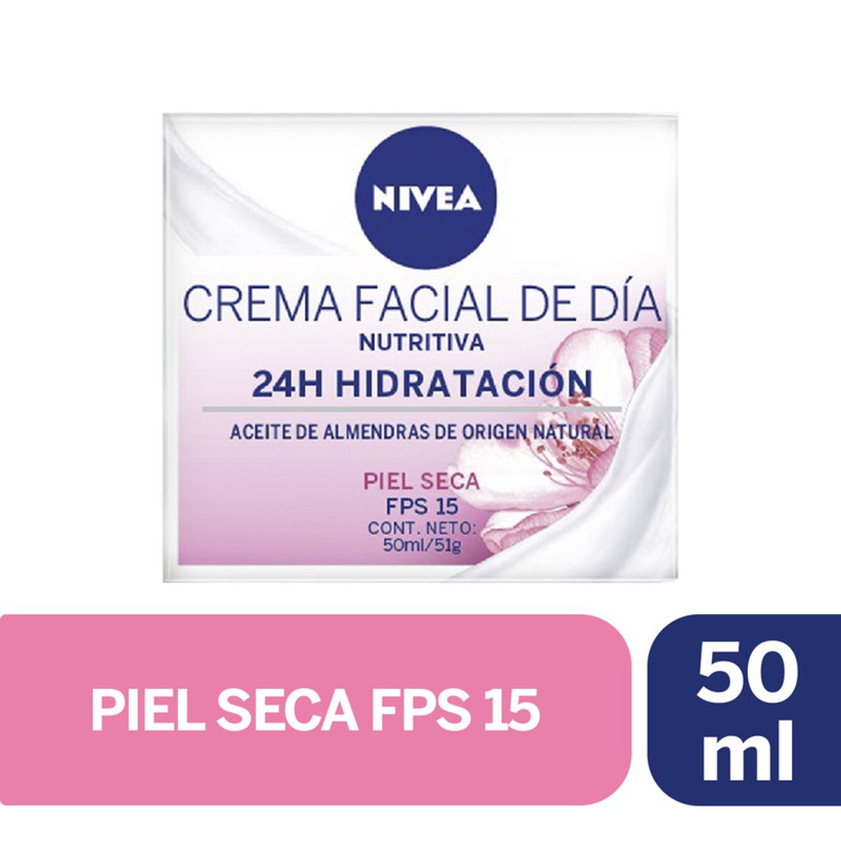 NIVEA - Crema Facial Hidratante Intensiva Nivea Día FPS15 50ml
