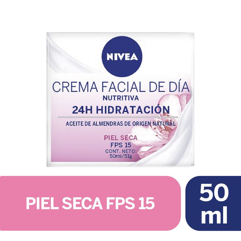 NIVEA - Crema Facial Hidratante Intensiva Nivea Día FPS15 50ml