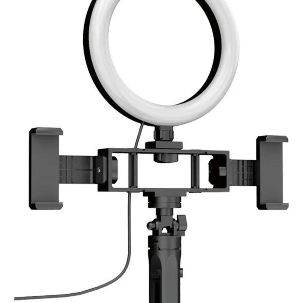 IMPORTCLICK - Aro Luz LED Trípode Multi Posición Fill Light Doble Celular