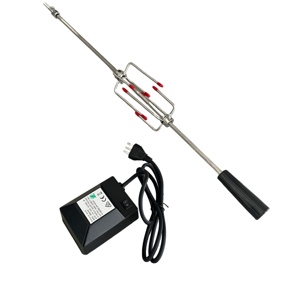 KING GRILL - SPIEDO PARA PARRILLA A GAS AJUSTABLE 92 cm + MOTOR