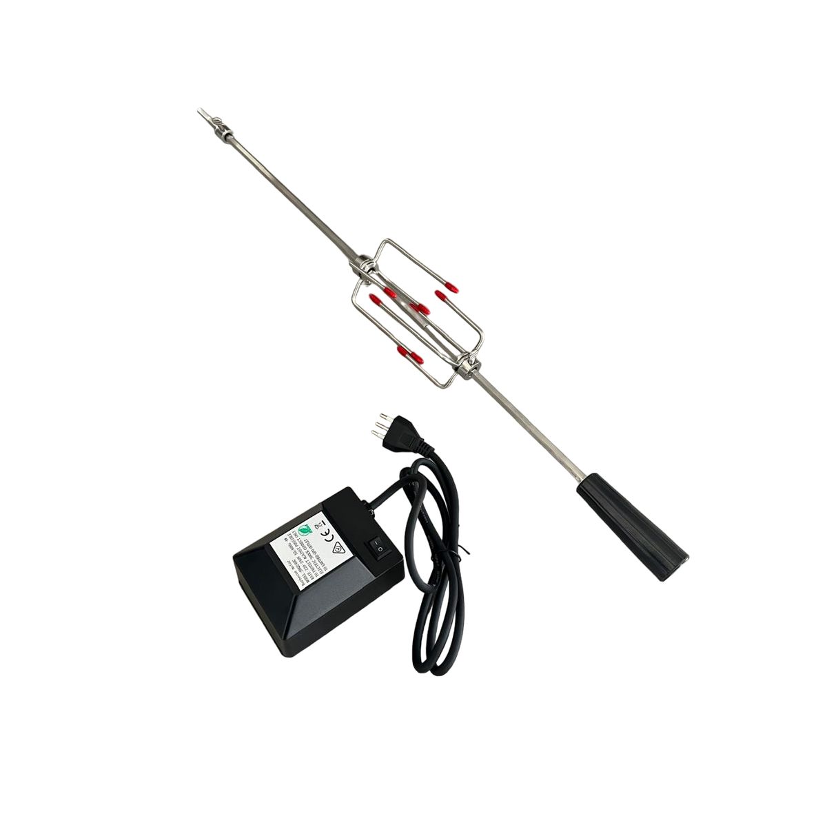 KING GRILL - SPIEDO PARA PARRILLA A GAS AJUSTABLE 92 cm + MOTOR