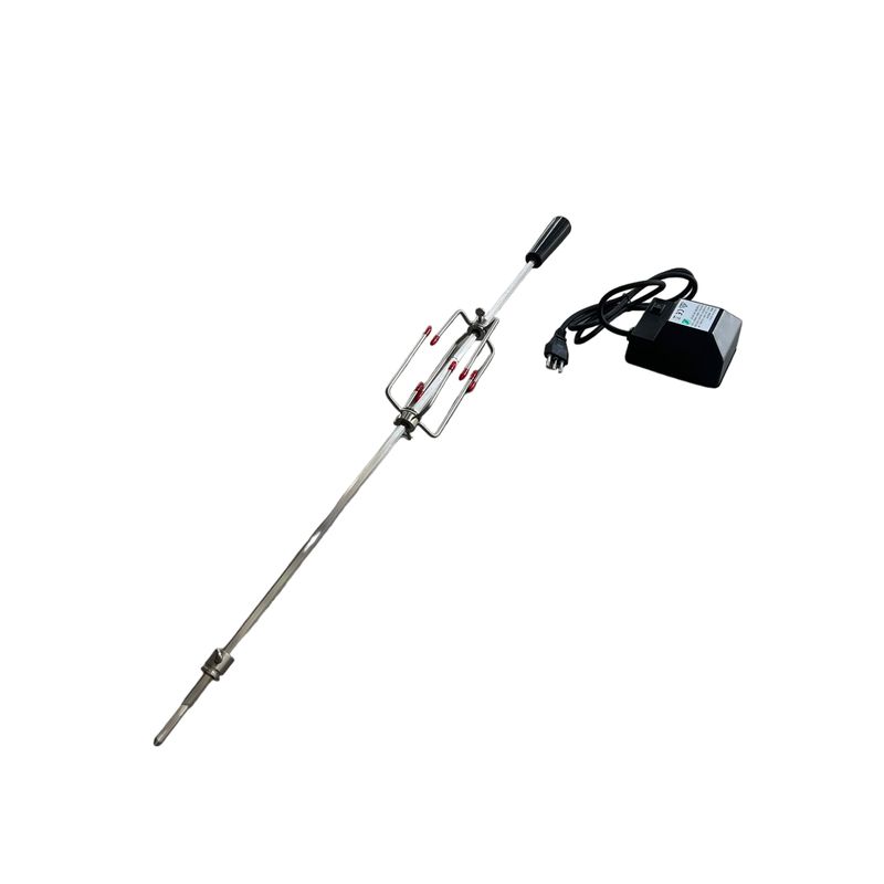 KING GRILL - SPIEDO PARA PARRILLA A GAS AJUSTABLE 76 cm + MOTOR