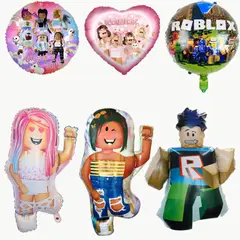 GENERICO - Set de Globos aluminio 6 piezas decorativo temática roblox
