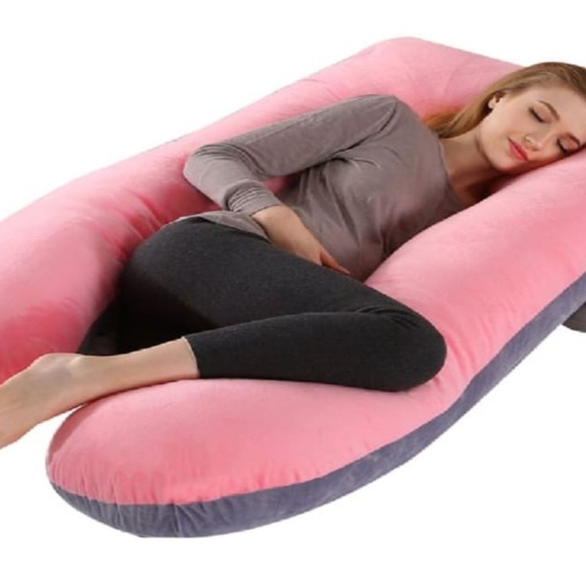 GENERICO - Cojín Maternal Para Embarazada Super Cómodo - ROSA