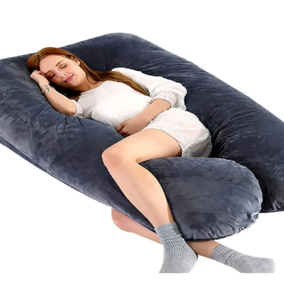 GENERICO - Cojín Maternal Para Embarazada Super Cómodo - GRIS