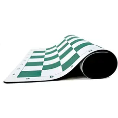NACION AJEDREZ - Tablero Ajedrez De Vinilo Enrollable Profesional Verde