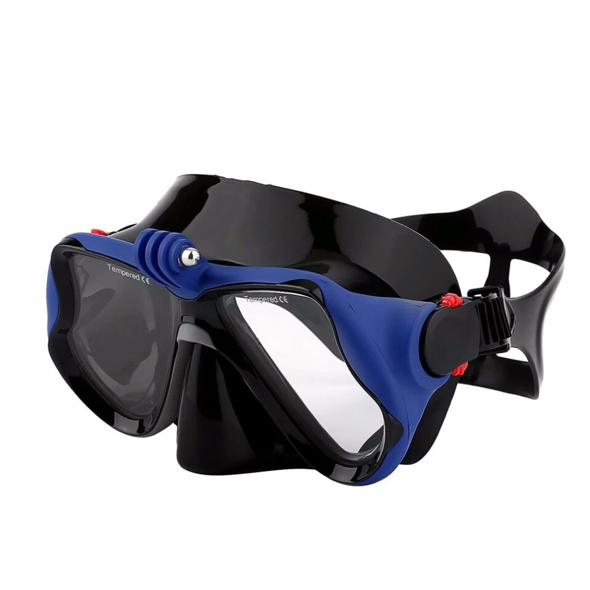 SHOOT - Snorkel Lente con Tubo Azul para cámara deportiva Gopro u otras