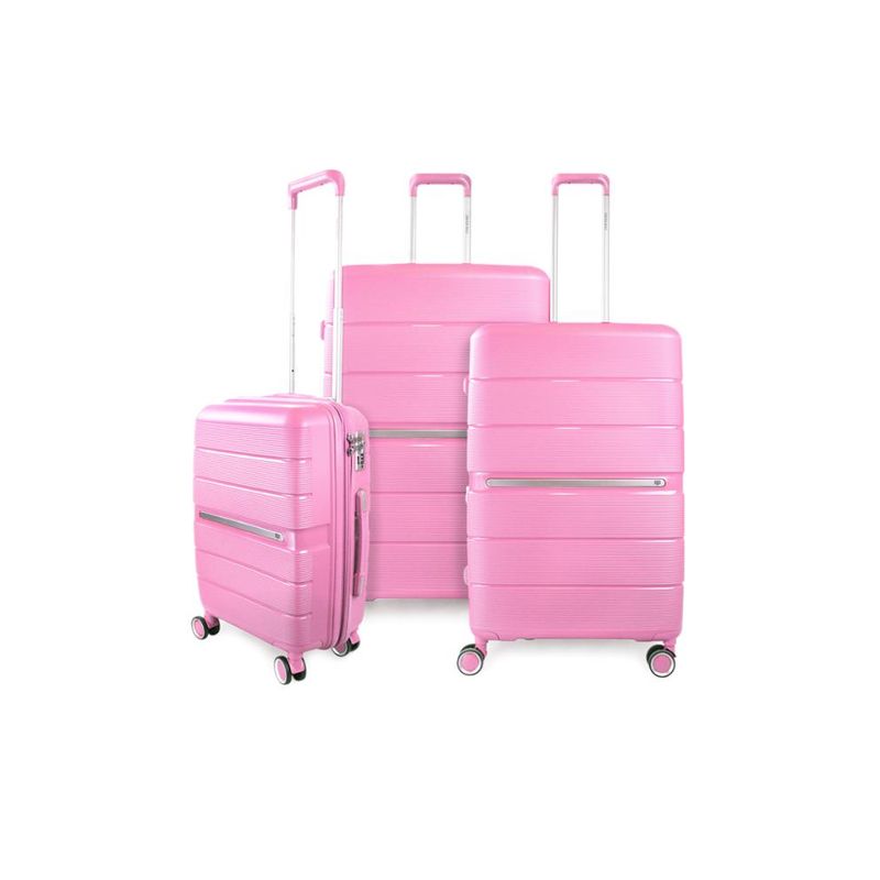 SWISS BAG - Set 3 Maletas Xpos rosada S+M+L Swiss Bag