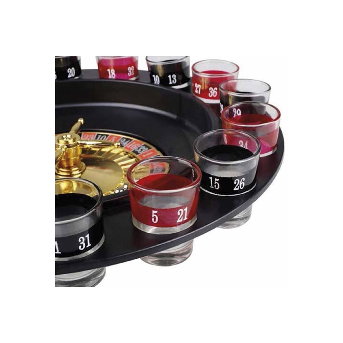 GENERICO - Juego Ruleta Chupistica Con 16 Vasos - SC