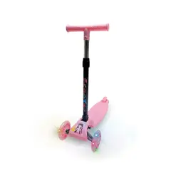 SANTU HOME & DECO - Scooter Monopatín Infantil Luces Rosado