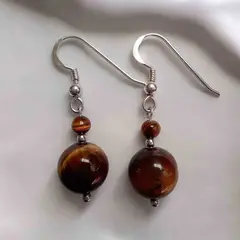 GENERICO - Aros Ojo de Tigre Naturales